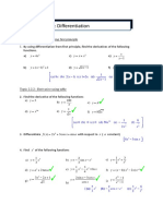 Tutorial - Chapter 2 - Differentiation