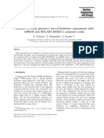 Analysis of Steam Generator Loss-Of-Feedwater Experiments With APROS and RELAP5/MOD3.1 Computer Codes