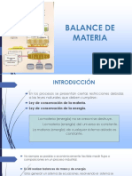 Balance de Materia