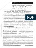 Evidence For Therapeutic Patient Education Interventions SELF MANAGEMENT PDF