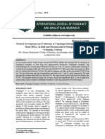 Method Development and Validation of Clopidogrel Bisulphate by Reverse Phase-HPLC in Bulk and Pharmaceutical Dosage Forms