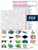 Computer Parts Find and Circle The Words in The Wordsearch Puzzle and Number The Pictures 7426