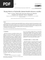 Refractory Castable Dewatering