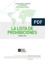 La Lista de Prohibiciones