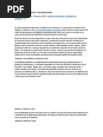 Íntomas de La Diabetes y Deterioro Renal