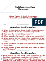 Capital Budgeting Case Questions