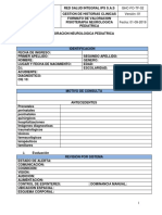 Formato de Valoracion Fisioterapia Neurologico Pediatrico