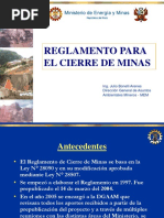 Reglamento Cierre Minas