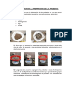 Procedimiento para La Preparacion de Las Probetas