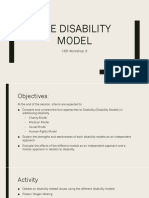 The Disability Model