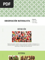 Observación Naturalista