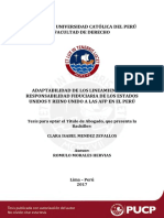 Mendez Zevallos Adaptabilidad de Los Lineamientos de Responsabilidad Fiduciaria de Los Estados Unidos y Reino Unido en Las Afp en El Peru