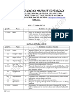 Biology Class 10 Definations