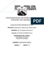 Practica. Evaporación. Laboratorio de Ing. Quimica 3