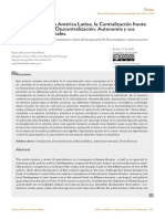 Políticas Públicas en América Latina, La Centralización Frente A La Propuesta de La Descentralización, Autonomía y Sus Formaciones Nacionales.