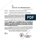 Memorandum Multiple #102 - 2019 - Vacantes y Metas de Atencion II Ee PNP 2020