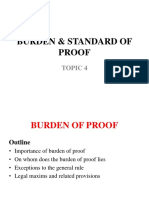 4 - Burden and Standard of Proof