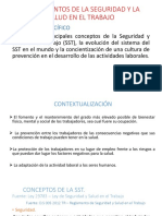 Diapositiva de Seguridad y Salud en El Trabajo 2018