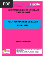 Plan Plurianual Salud Nicaragua 2015 2021