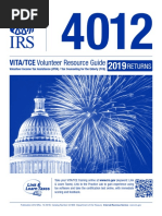 Pub 4012 VITA Volunteer Resource Guide 2019 Returns