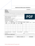 Registro de Verificacion Topografica