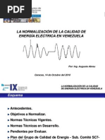 Normalizacion de La Calidad de Energia en Venezuela (Presentación)