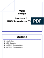 Vlsi Design: MOS Transistor Theory