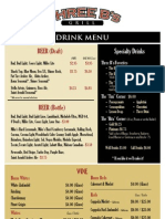 Drink Menu: BEER (Draft)