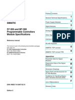 S7-300 and M7-300 Module Specifications