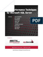 High Performance Techniques For Microsoft SQL Server PDF