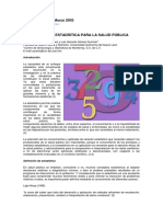 El Valor de La Estadistica para La Salud Publica Cantu Martinez