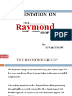 Retailing PPT On Raymonds