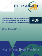 EURAMET-Cg-20 Calibration of Climatic Chambers