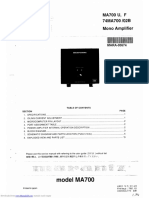 MARANTZ MA-700 Service Manual