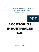 Informe de Identificacion de Sitios Contaminados Acinsa Accesorios