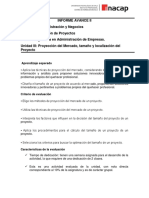 Rubrica Informe Avance II - Evaluación de Proyectos - Inacap