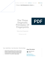 The Three Dogmatic Principles of Fingerprints