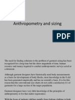 Anthropometry and Sizing