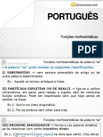 Funções Morfossintáticas Da Palavra SE PDF