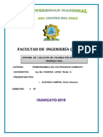 Informe de Laboratorio Termodinamica