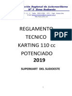 Reglamento Técnico Karting 110 Potenciado - 2019 - Superkart