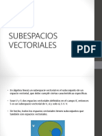 Subespacios Vectoriales