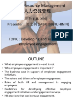 Developing and Sustaining Employees Engagement