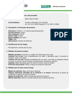 MSDS - Ácido Cítrico - Foodchem