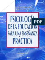 Psicología de La Educación para La Enseñanza Práctica - Joaquín González-Pérez