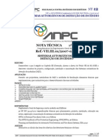 12 NT SCIE - SISTEMAS AUTOMÁTICOS DE DETECÇÃO DE INCÊNDIO Ref - VII.III.01 20070531