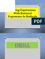 Writing Expressions With Rational Exponents As Radicals