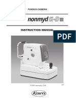 Kowa Nonmyd AD-III Fundus Camera User Manual