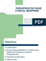 Intrathecal Morphine Single Dose