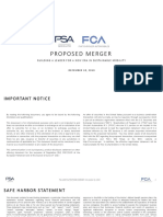 PSA FCA Proposed Merger Presentation Dec 18 19